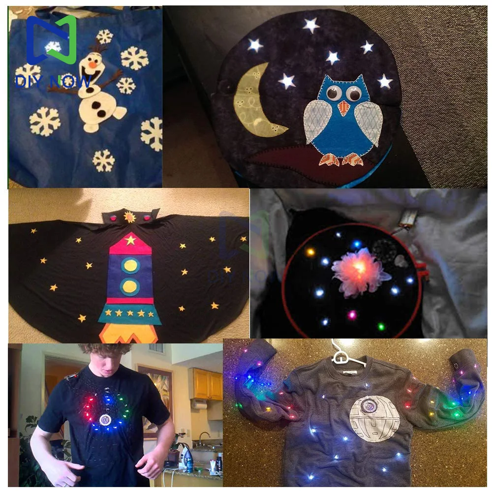 5 uds. Módulos LED LilyPad 3-5V 40MA amarillo/verde/blanco/azul/rojo pequeño módulo de luz LED para Arduino DIY KIT 3V-5V SMD DIY Kit - imagen 5