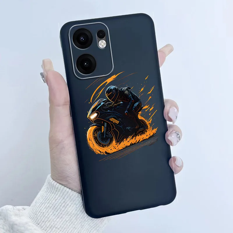 Para Oppo Reno13 F 5G funda diseño de niña de las flores funda trasera de silicona mate suave para Oppo Reno 13 FS 13FS F S 4G 5G carcasa de teléfono - imagen 4