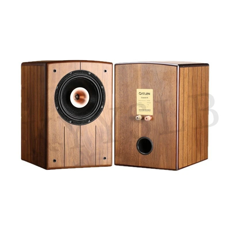 KYYSLB 80-150W 8 pulgadas altavoz de estantería Coaxial Hifi Audiophile Audio en casa sonido cine en casa altavoces de madera de alta fidelidad