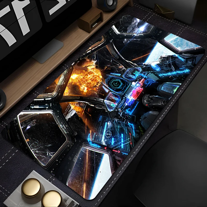 Alfombrillas para ratón, alfombrilla protectora para escritorio, Gaming S-star W-wars S-spacecraft, alfombrilla para ratón, decoración de mesa de oficina, teclado, alfombrilla larga para ordenador y jugador - imagen 3