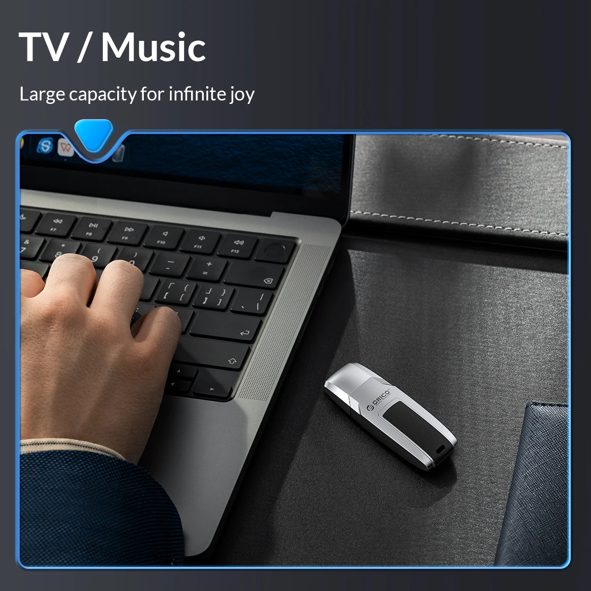 ORICO-unidad Flash USB 3,0, 100 MB/S, UFSD, Metal, cuero, tipo C, 256GB, 128GB, 64GB, 32GB, USB con forma de coche - imagen 4