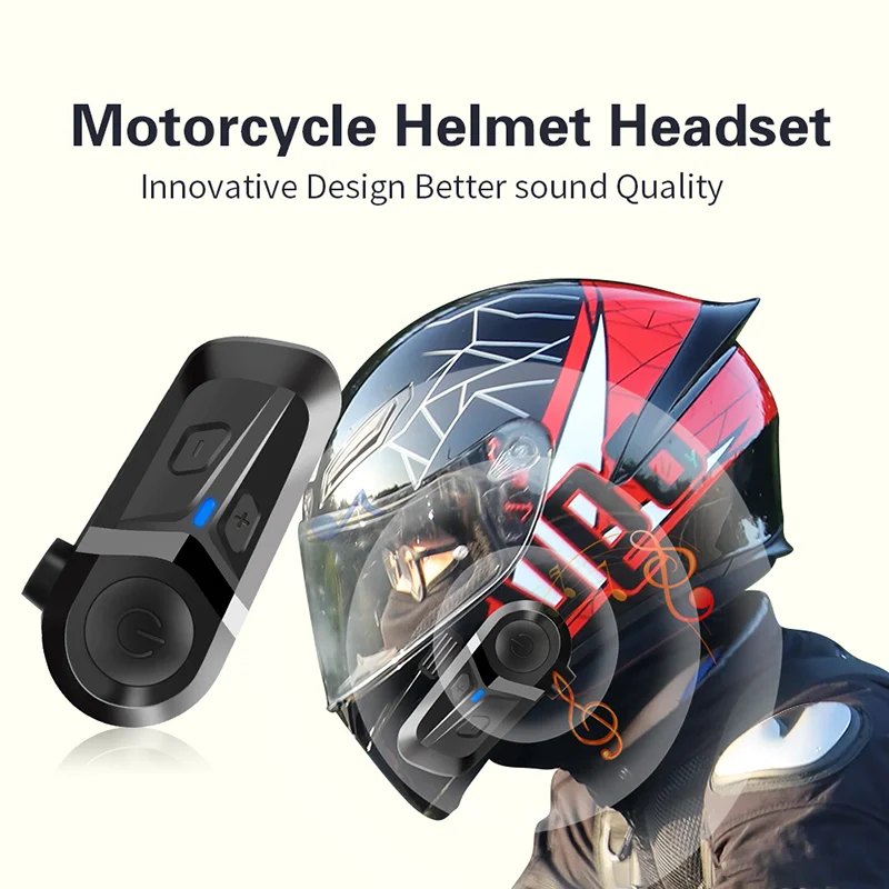 Auriculares Bluetooth 5,3 para casco de motocicleta, auriculares inalámbricos impermeables con manos libres para llamadas, reproductor de música para casco de motocicleta - imagen 2