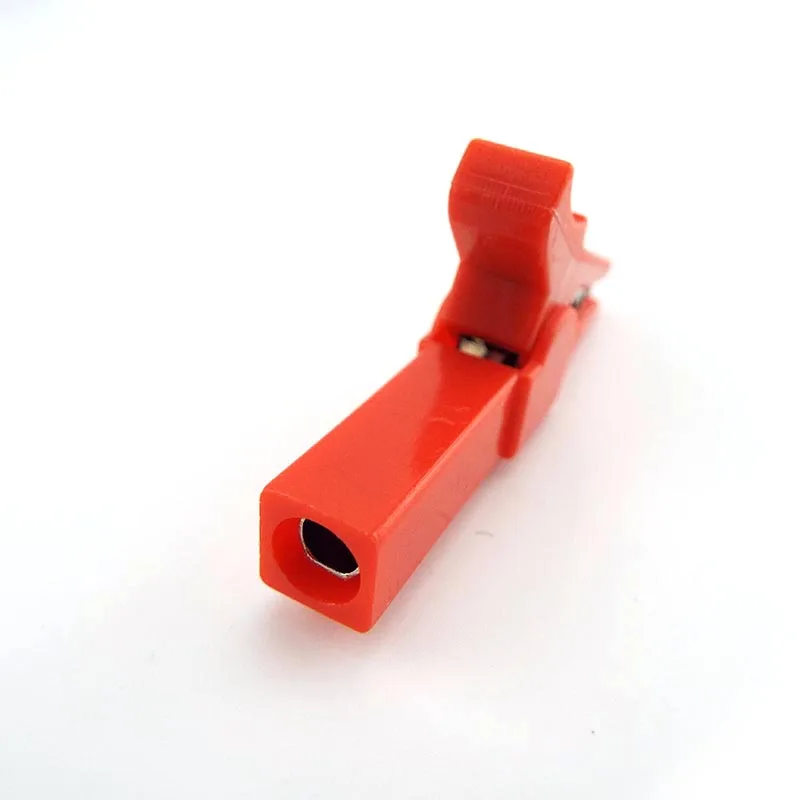 Pinza de cocodrilo de 55mm, pinza de cocodrilo, Clips DIY, sonda de prueba, Cable de enchufe de Color negro y rojo, Clips eléctricos aislados - imagen 4