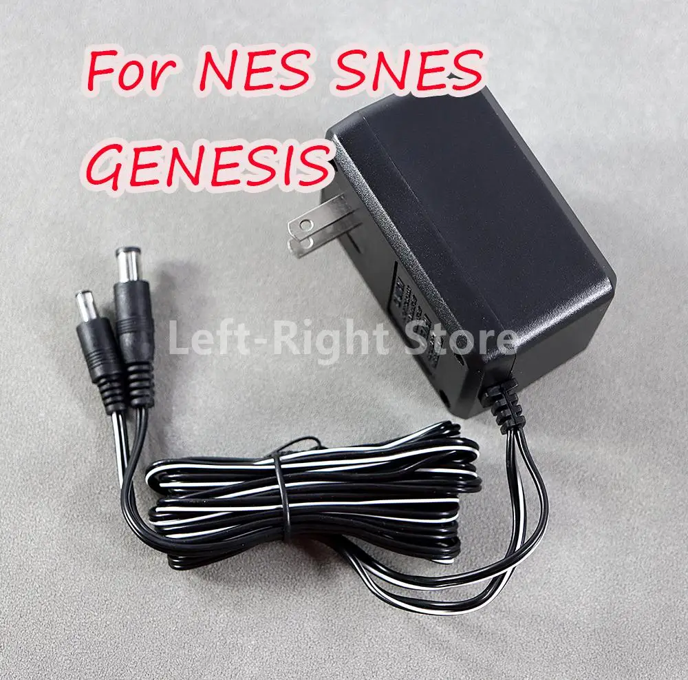10 Uds. Para NES Super Nintendo SNES Sega Genesis enchufe estadounidense cargador de corriente alterna la entrada es 110-240V 60Hz salida DC 9V 850mA Cable adaptador - imagen 2