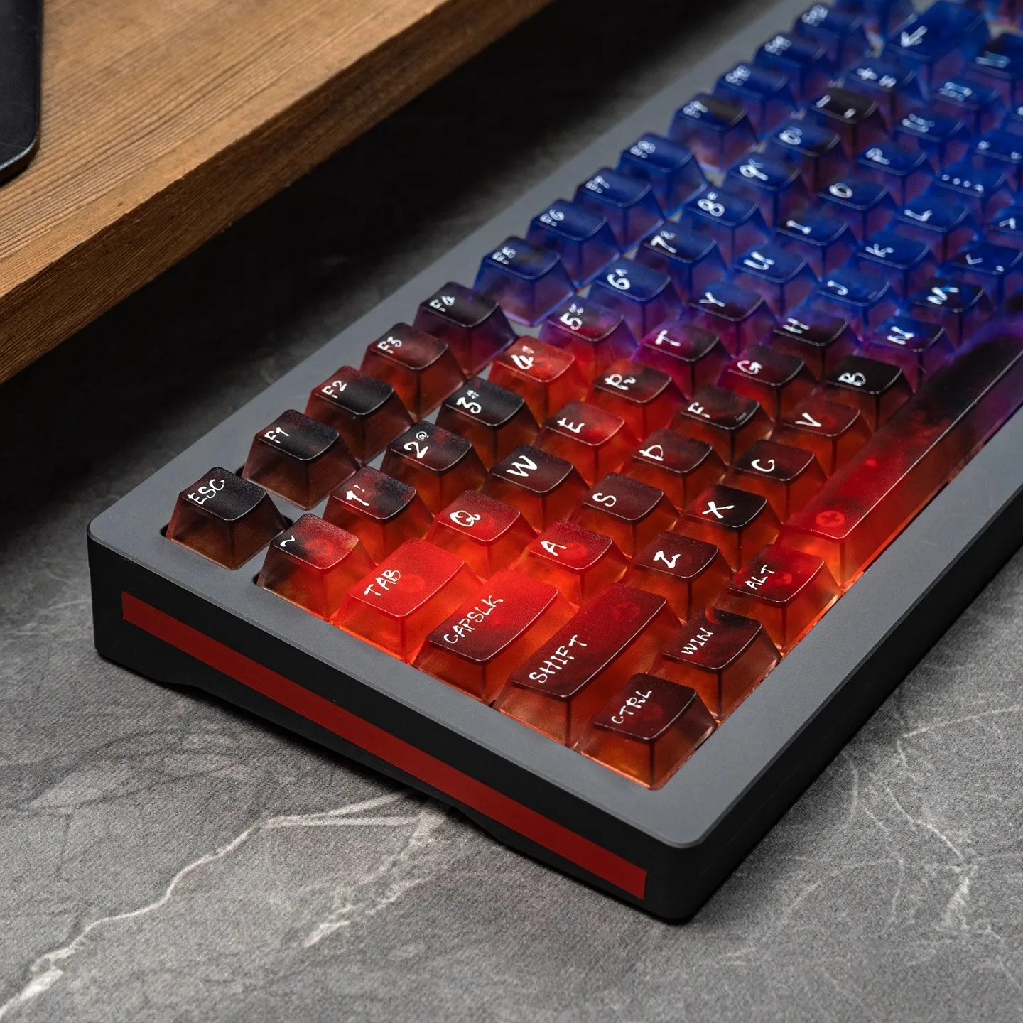 Dreamy Starry Sky Keycap PC Cherry llavero de teclado translúcido Compatible con teclado mecánico para juegos 60/64/84/98/108 - imagen 3