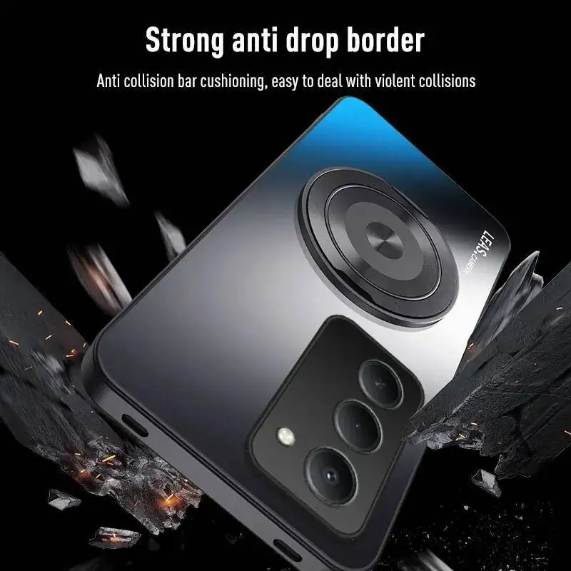 Para Redmi 15 5G 15C 4G AG funda con soporte de anillo magnético esmerilado para Xiaomi poco c85 Redmi 15 cubierta protectora de cámara mate a prueba de golpes - imagen 5