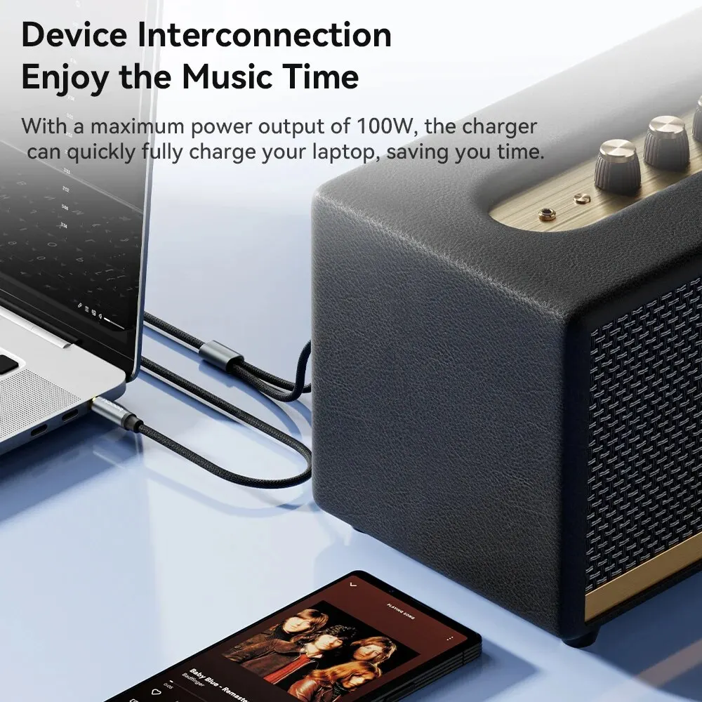 Toocki-Cable RCA HiFi 2RCA a 3,5 Jack, Cable de Audio AUX, divisor macho de 3,5mm para amplificadores de TV y PC, Cable de altavoz de Audio para cine en casa - imagen 4