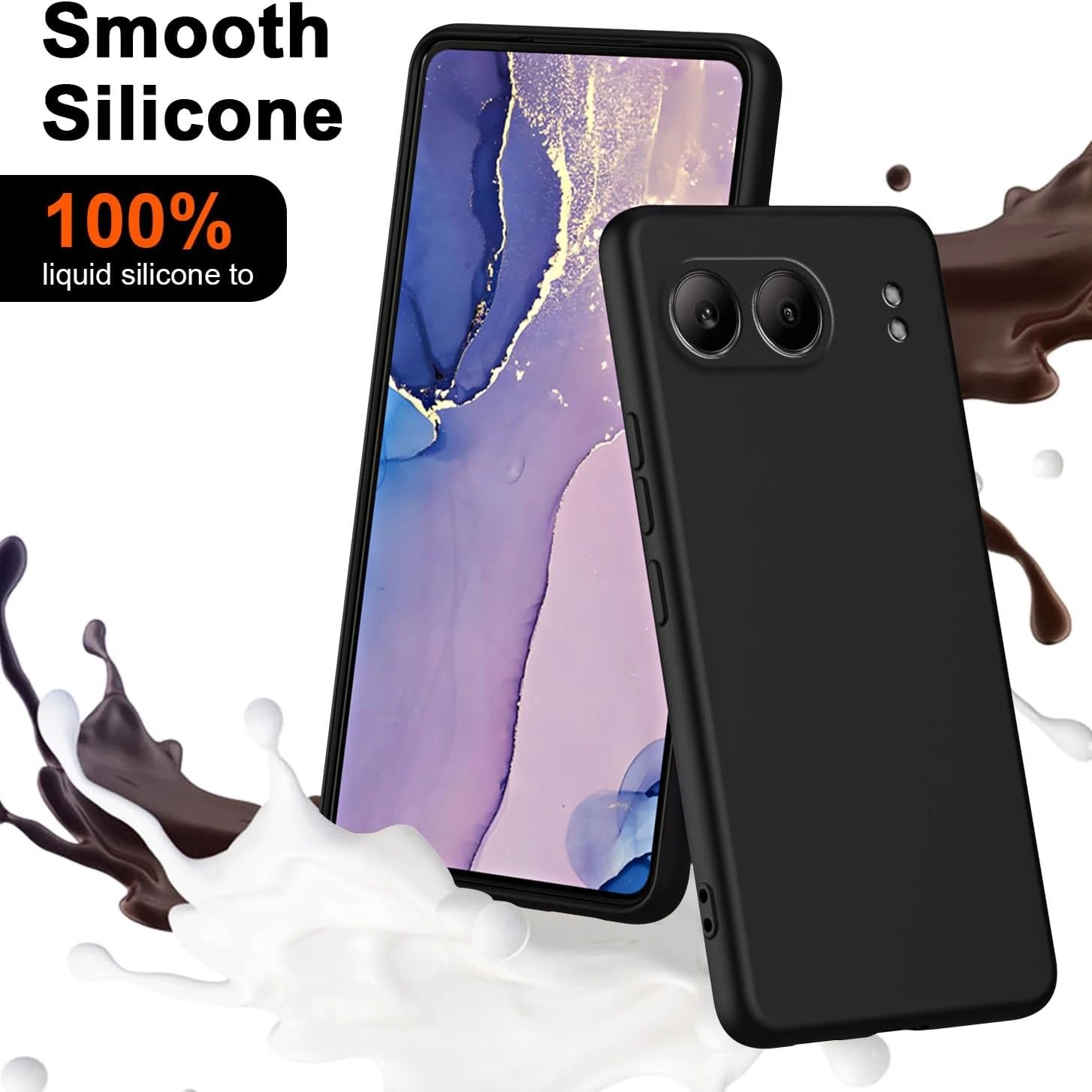Funda Flexible de silicona líquida TPU para OnePlus Nord 4 5G, funda protectora, Fundas Coque Capa - imagen 2