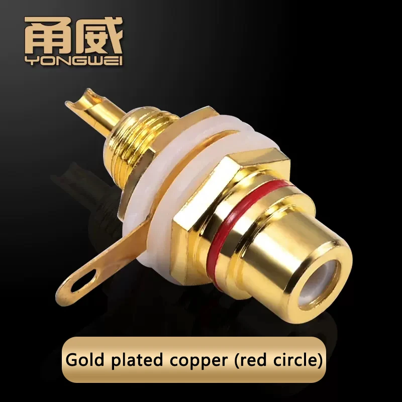 RCA gold plated red