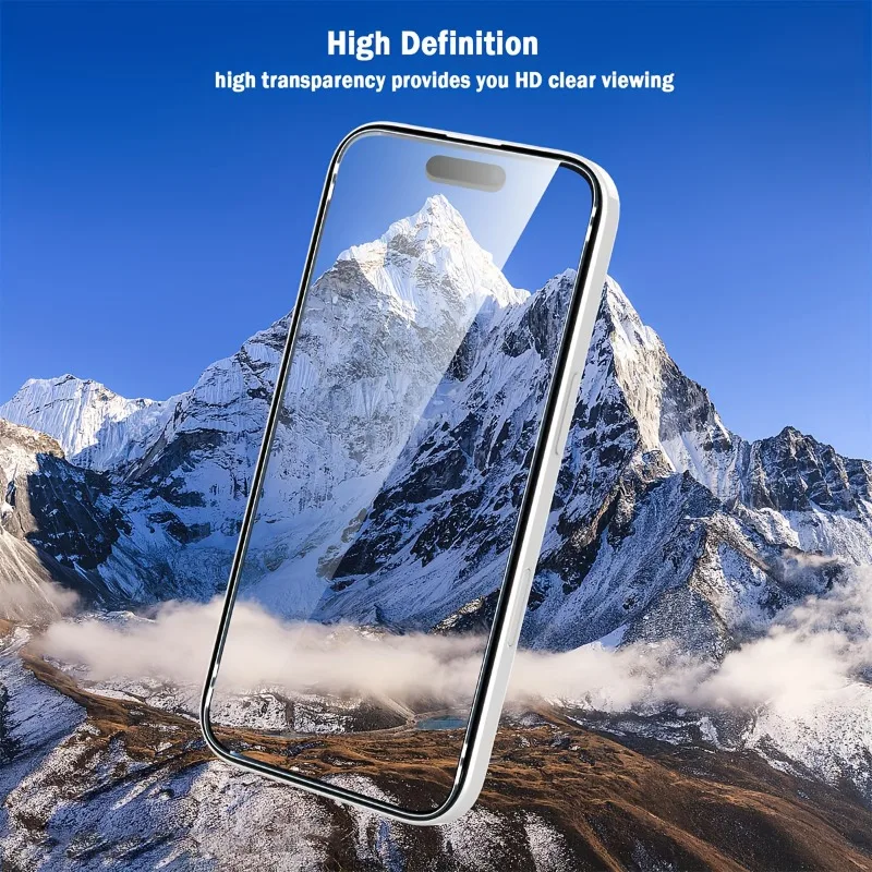3 uds vidrio templado Ultra transparente para IPhone 16 15 14 Pro Max 16E Protector de pantalla para IPhone 11 12 13Pro Mini 7 8Plus XR XS vidrio - imagen 2