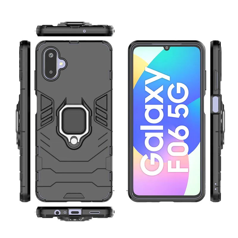 Para Samsung Galaxy F06 funda para Samsung Galaxy F06 M06 funda a prueba de golpes armadura dura soporte de PC parachoques de silicona para Galaxy F06 M06 - imagen 4