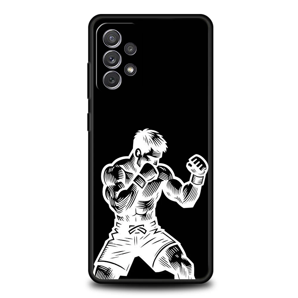Muay Thai guantes de boxeo funda de teléfono para Samsung Galaxy A15 A13 A35 A55 A51 A71 A41 A31 A21S A03S A05 A23 A25 A33 A53 A73 5G - imagen 3