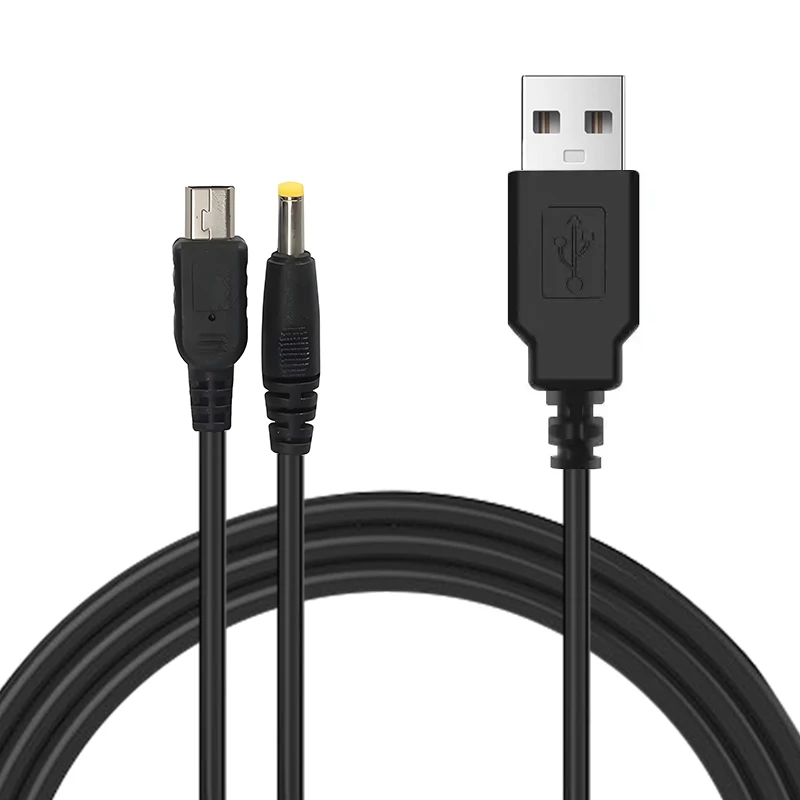Cargador USB DATA FROG 2 en 1 para consola de juegos PSP 1000 2000 3000 Cable de datos USB + Cable cargador accesorio de juego - imagen 3
