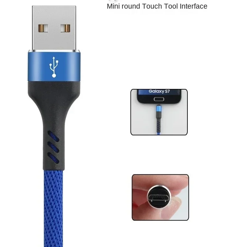 Cable Micro USB 1M 2.1A Cable cargador de teléfono móvil de sincronización de datos de carga rápida para Samsung S7 para Sony HTC LG Xiaomi Huawei Microusb - imagen 3