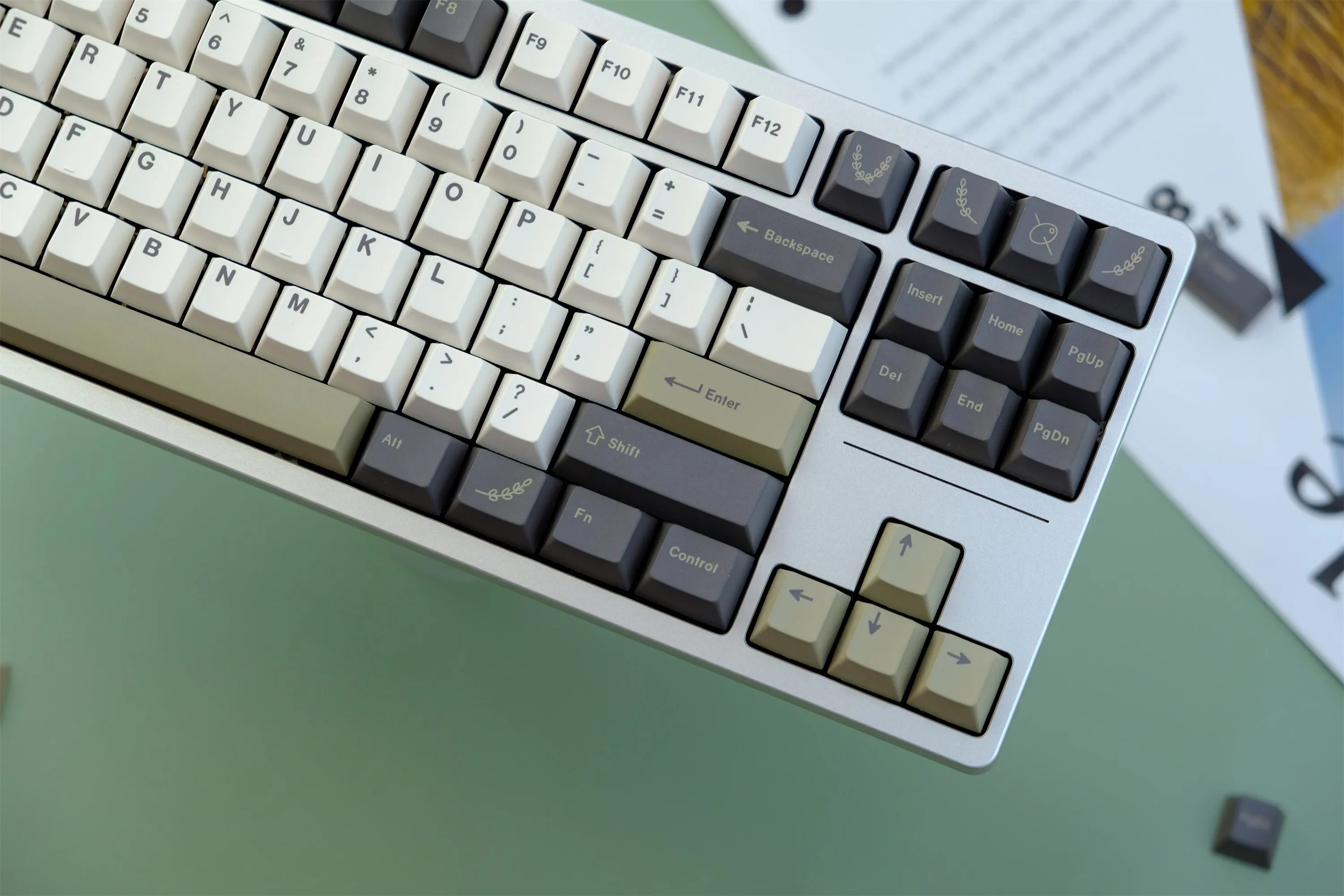 GMK Olives-tecla PBT para teclado mecánico, accesorio con 129 teclas, perfil de cereza, DYE-SUB, personalizado - imagen 4