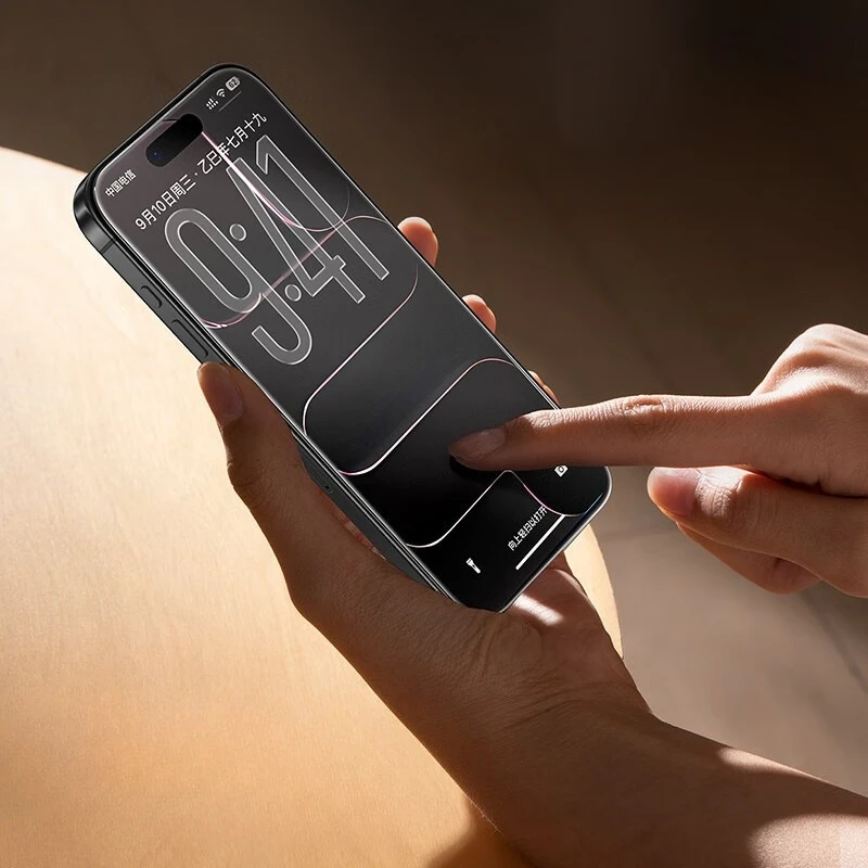 Protector de pantalla de fácil instalación para iPhone 17 Pro Max 17Air 17Pro 17ProMax HD película de cubierta completa de vidrio templado antiazul - imagen 5