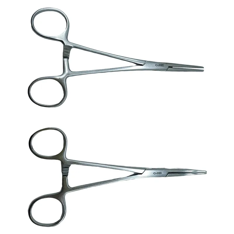 Herramienta de mano de 12,5 16 y 18cm, pinzas hemostáticas, abrazadera de pelo para mascotas, alicates de bloqueo de pesca, herramientas de depilación, punta curva/recta - imagen 2