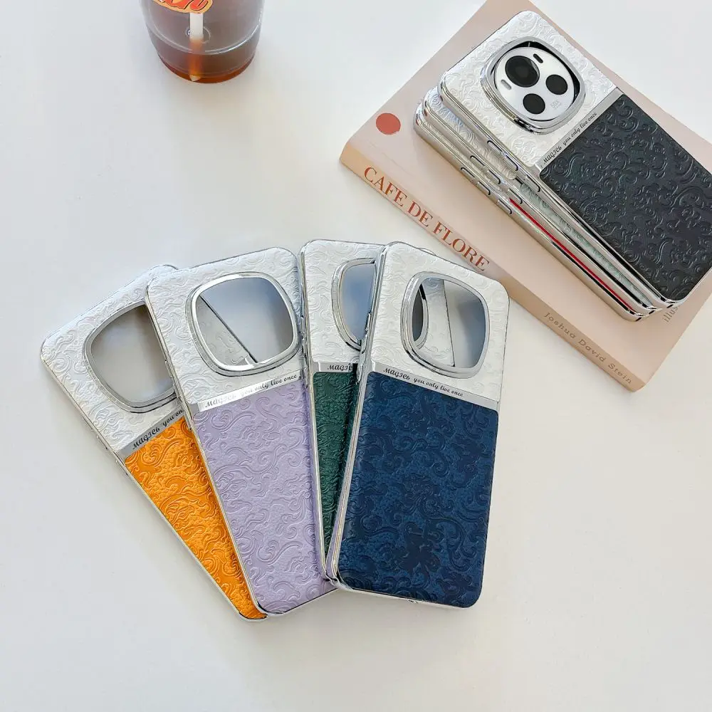 Funda trasera protectora de empalme para Huawei Honor Magic 6 5 Pro, carcasa de cubierta completa de PU dura de lujo para Honor Magic6 6Pro 5 - imagen 4