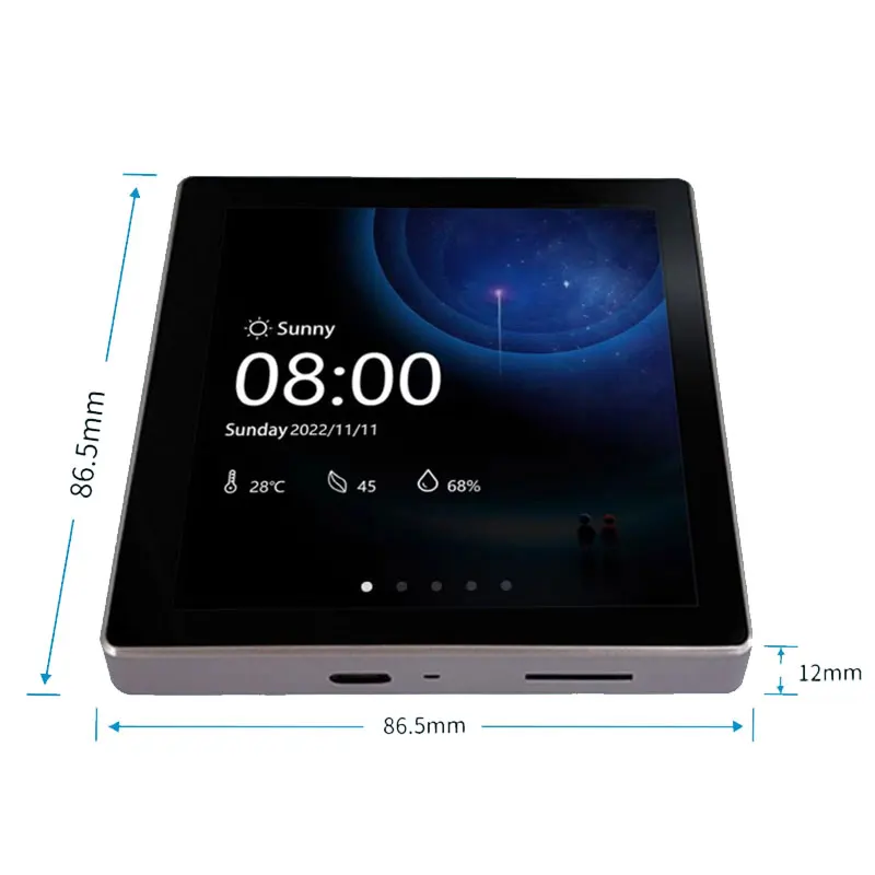 ESP32-S3 Placa de desarrollo de 4 pulgadas 86 cajas 480x480 pantalla táctil asistente de hogar inteligente DeepSeek AI Robot de voz HMI - imagen 5