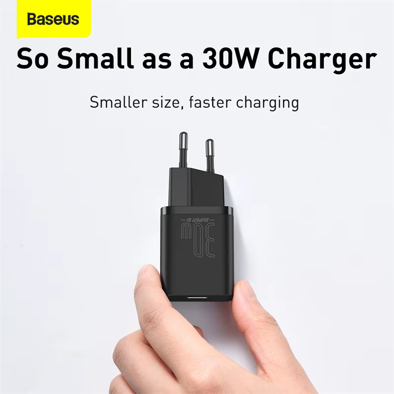Baseus Cargador USB-C 30W PD Carga Rápida iPhone - imagen 2