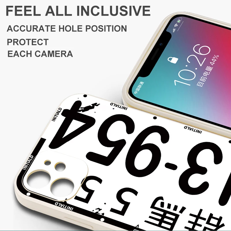 Funda para Apple iPhone 16 14 15 Plus XR 7 8 11 12 13 Pro Max 16e XS 17 Air funda suave Anime iniciales D coche - imagen 2