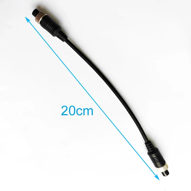 Conector de aviación tipo tornillo M12 de 4 pines, Cable de extensión macho a macho o hembra a hembra para cámara de visión trasera, sistema CCTV - imagen 3