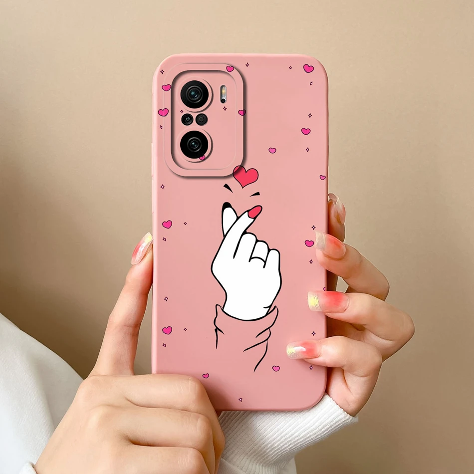 Funda de teléfono para POCO F3 GT, Carcasa trasera de protección de cámara de silicona líquida suave, regalo estético para Xiaomi POCO F 3 F3GT - imagen 5