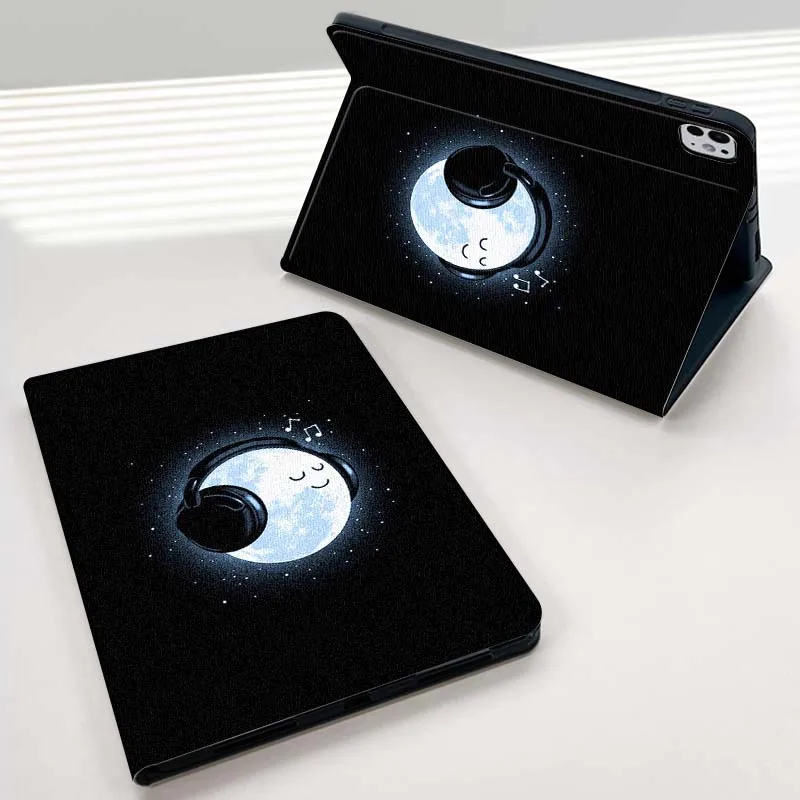 Funda artística de astronauta de dibujos animados creativos para iPad Pro Air 2 3 4 5 6th 7th 11th Gen 10,2 9,7 11 10,5 10,9 12,9 funda para tableta de 13 pulgadas - imagen 4