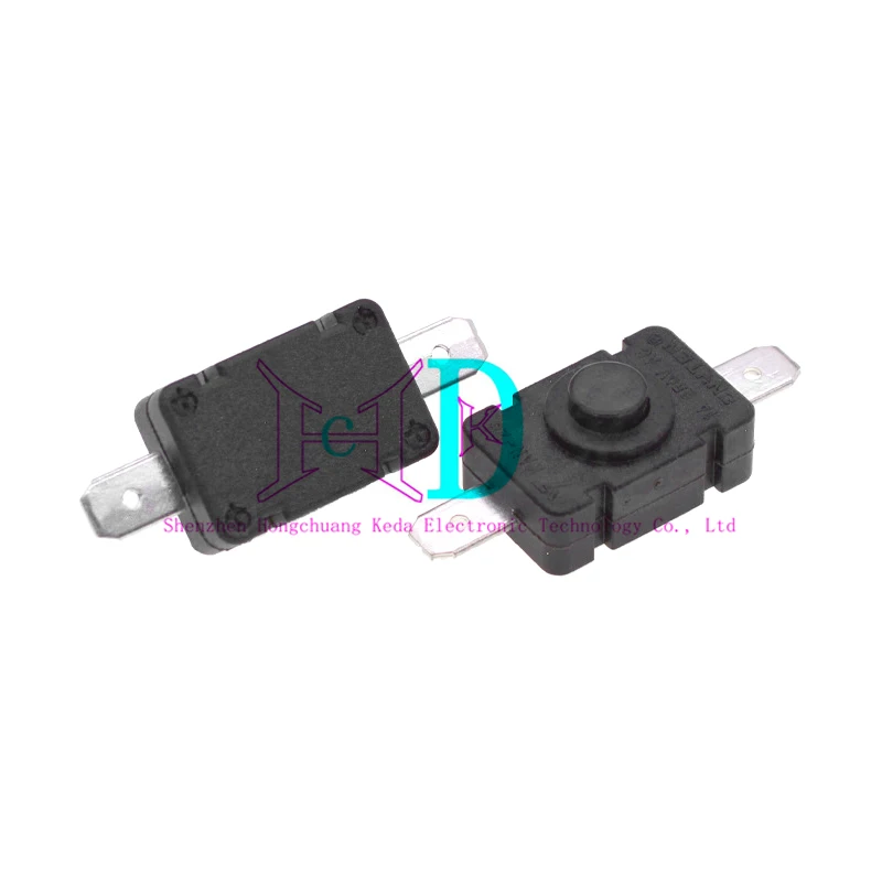 Interruptor de botón de 10 piezas, lámpara de escritorio de 18x12MM, luz fuerte, linterna, micro interruptor de botón, 1812-M, autobloqueo/uno encendido y apagado - imagen 5