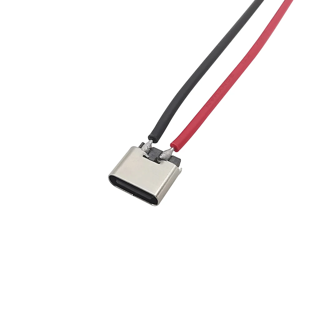 Cable de soldadura USB tipo C de 5 piezas, conector hembra de 2 pines para enchufe de carga de teléfono móvil - imagen 3