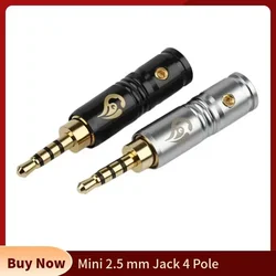 Conector Mini Jack 2.5mm Macho 4 Polos Soldadura Auriculares HiFi