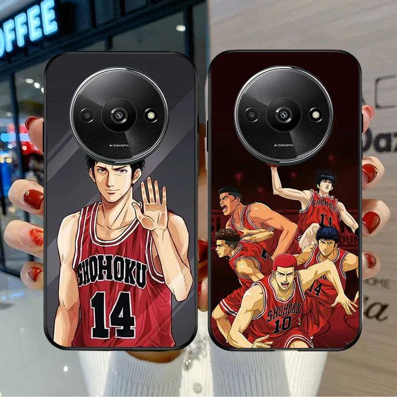 BD-53 Slams D-Dunks funda negra para Xiaomi Redmi Note 14 14C 14R A4 A3 A3X POCO F2 X3 C75 NFC Pro Plus - imagen 5