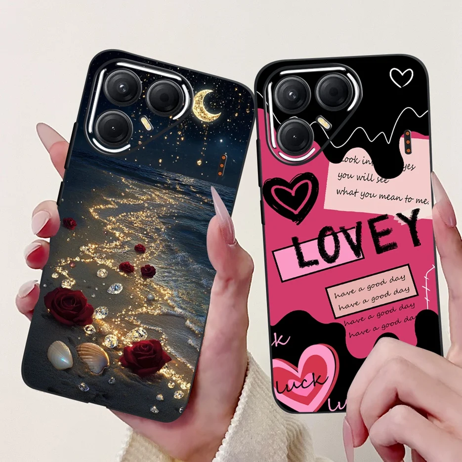 Para Tecno Pova 7 Pro 5G funda LJ8 funda pintada de lujo a la moda funda de teléfono de silicona suave para Tecno Pova 7 Ultra Pova7 5G LJ7 - imagen 4