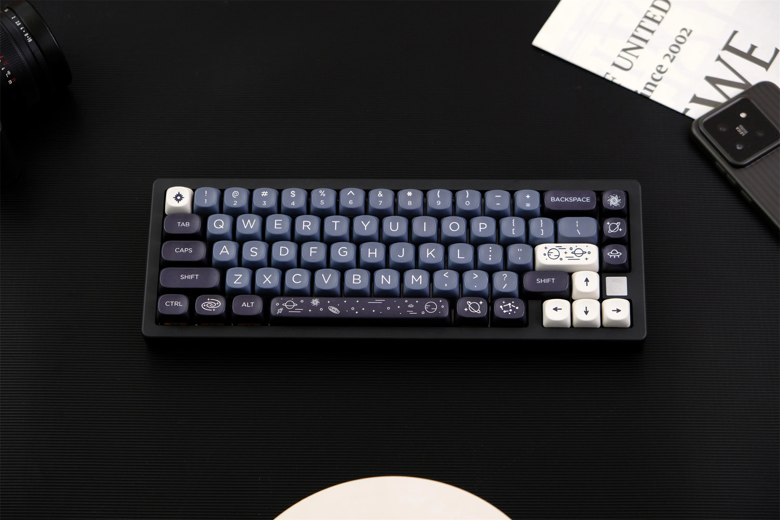 GMK Galaxy Keycaps 126 teclas PBT Keycap MOA XOA perfil DYE-SUB para MX Switch Wooting Teclado mecánico Keycap ISO ANSI diseño