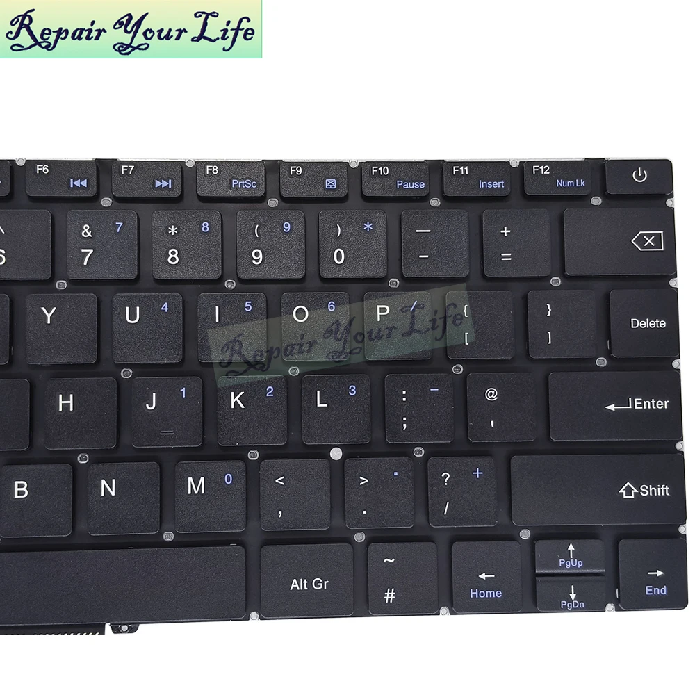 Teclado Inglés del Reino Unido para ordenadores GeoBook 2E 12,5, accesorio para ordenador portátil, Reino Unido, Euro, inglés, nuevo - imagen 2