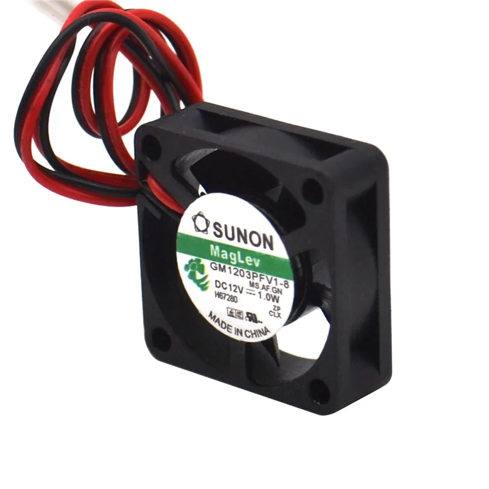 Para SUNON 12V 1,0 W GM1203PFV1-8 3cm 30mm 2 Línea 3010 suspensión magnética ventilador de refrigeración - imagen 2