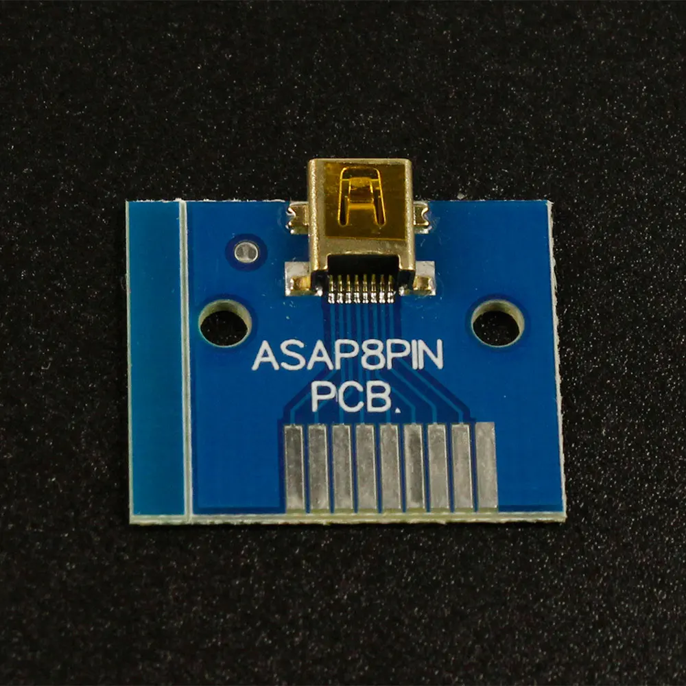 Adaptador de enchufe Micro USB, placa PCB, 1 piezas, 8P, 8P