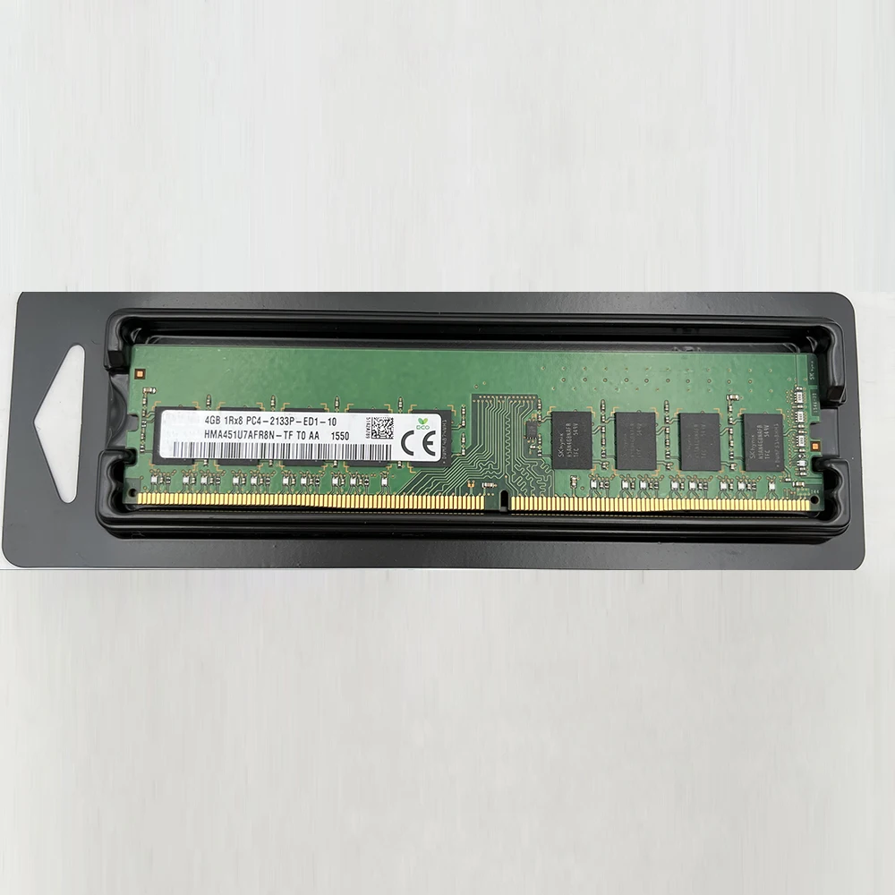 1 Uds. Para SK Hynix RAM 4GB 4G 1RX8 PC4-2133P-ED1 DDR4 2133 ECC UDIMM memoria HMA451U7AFR8N-TF - imagen 2