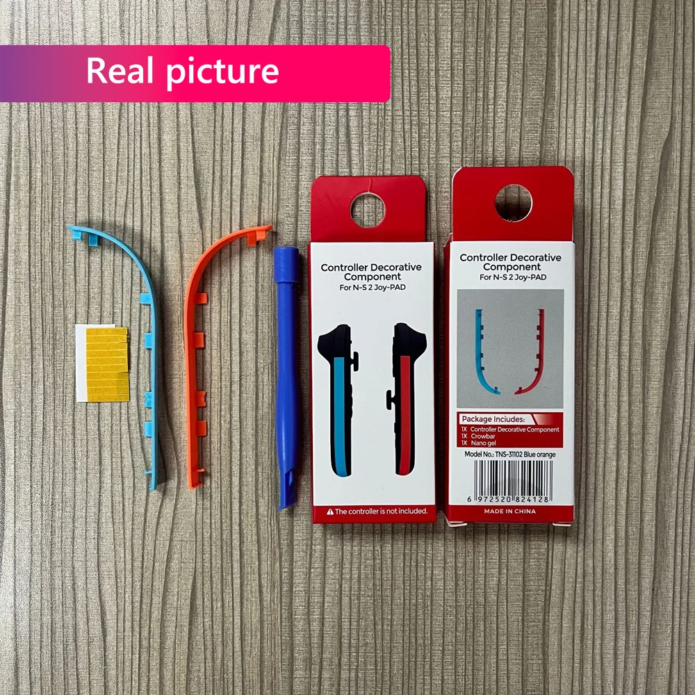 Reemplazo de carcasa de tira decorativa para NS Switch 2, placa de controlador Joycon NS2, accesorios de cubierta de placa frontal Joy con - imagen 3