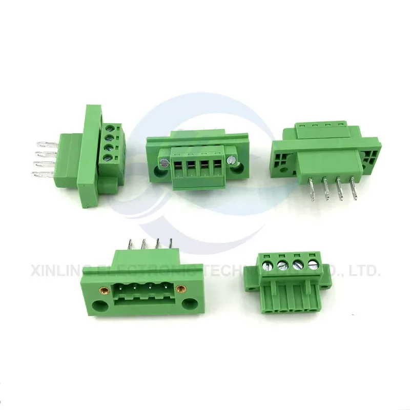 1 Juego de conector de Terminal de pared KF2EDGWB 5,08mm 2/3/4/5/6/7/8/9/10/12Pin, conector de paso de 5,08mm, bloque de terminales de tornillo Pcb - imagen 3