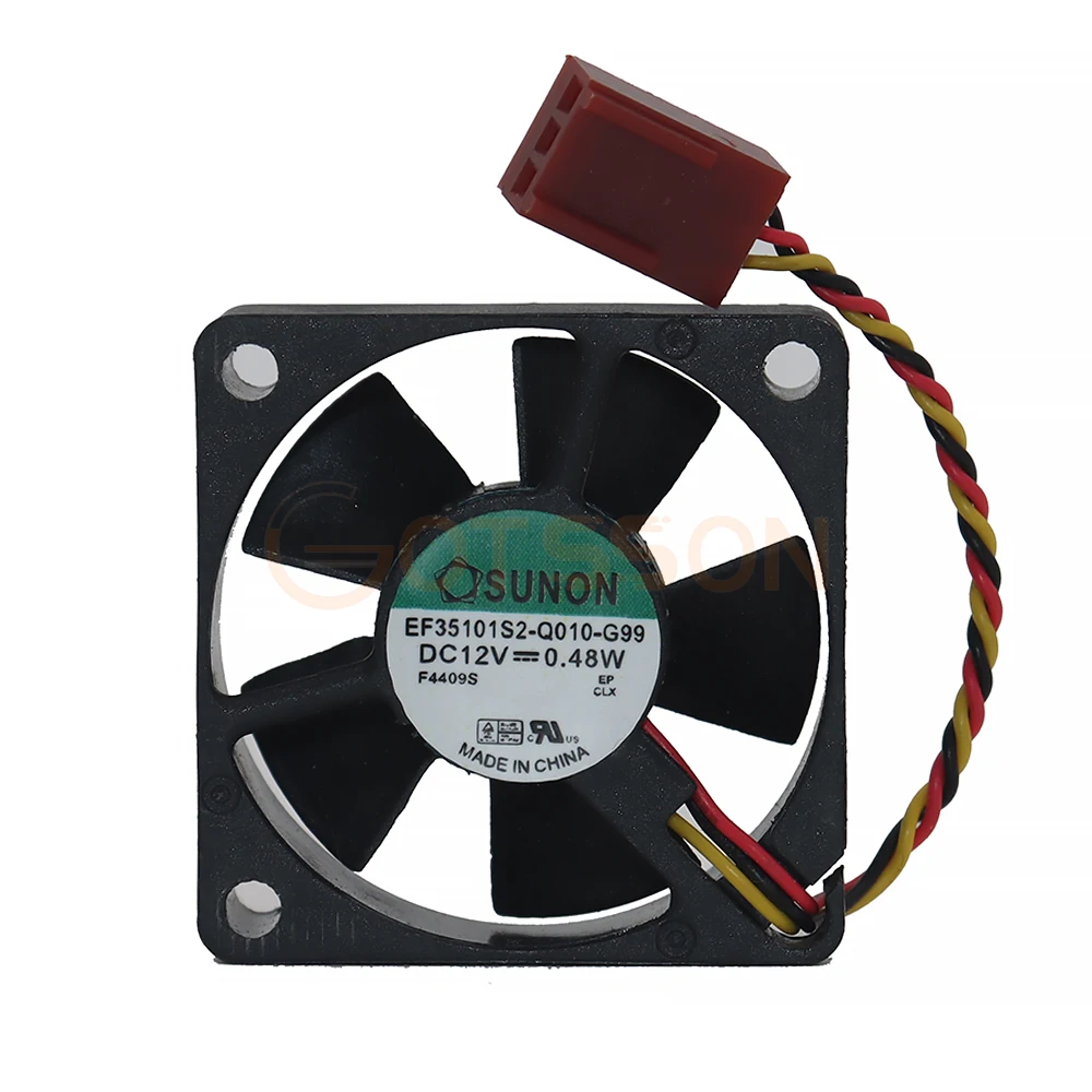 Ventilador de refrigeración para CPU, radiador para ASUS TUF SaberTooth Z87, EF35101S2-Q010-G99, DC12V, 0,48 W, 3,5 CM, nuevo