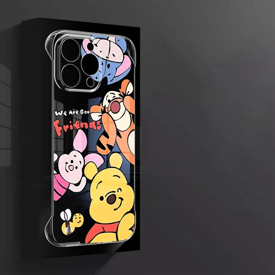 Funda de teléfono divertida de Winnie de Disney The Pooh para Apple iPhone 15 16 Pro Max 13 14 Plus 12 11 Pro plus mate - imagen 3