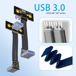 Cable USB 3.0 FPV 90 Grados Macho-Hembra Plano Flexible