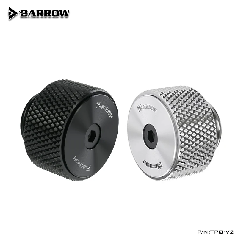 Barrow G1/4" Filtro de válvula de escape de aire manual Nuevo diseño de patrón de CD, TPQ-V2, negro completo/plata - imagen 4