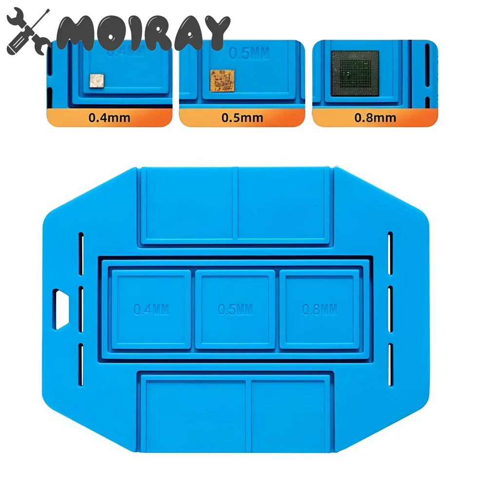 Alfombrilla aislante de silicona BGA, plantilla Universal BGA, Base magnética para CPU, Chip IC, soldadura, alfombrilla de Reballing BGA, juegos de herramientas
