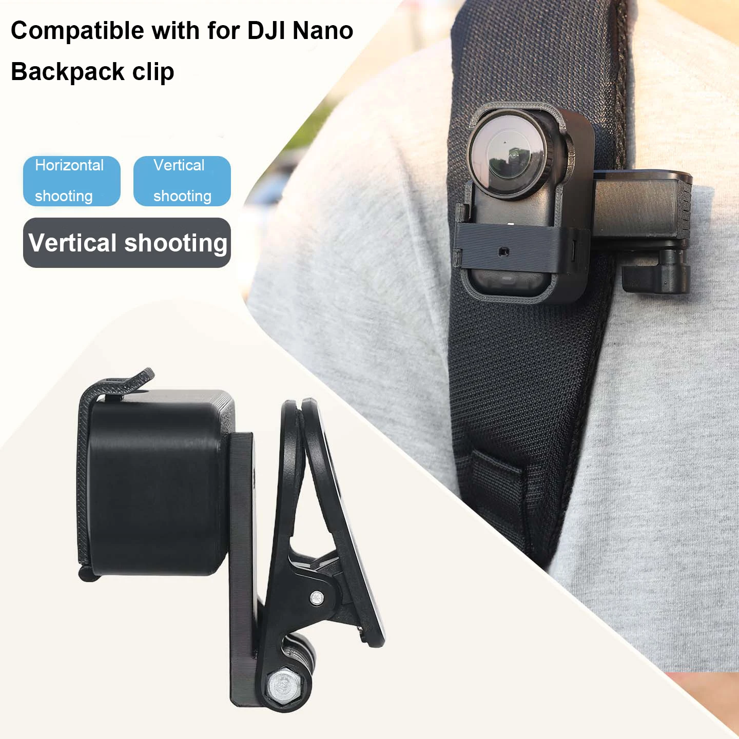 Para DJI Osmo Nano Thumb Cámara imagen multifuncional visión mochila correas Clip, pulsera accesorios de protección de expansión - imagen 3