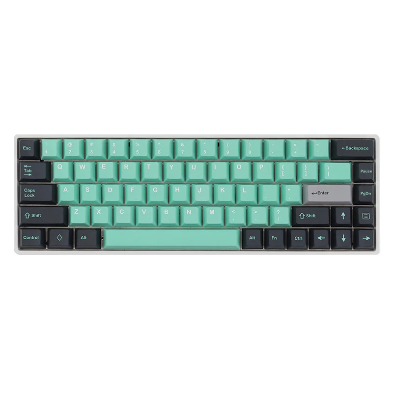 Juego de teclas OGCO azules y verdes de 126 teclas, perfil de cereza, tapa de tecla de sublimación de tinte PBT para teclado mecánico MX Switch - imagen 2