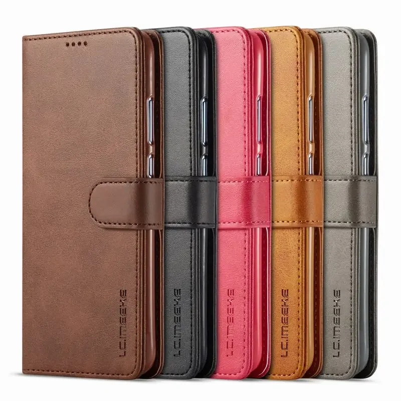 Funda de cuero magnética con ranura para tarjeta para Xiaomi Redmi 13 4G, carcasa con tapa para teléfono, Funda con soporte - imagen 3