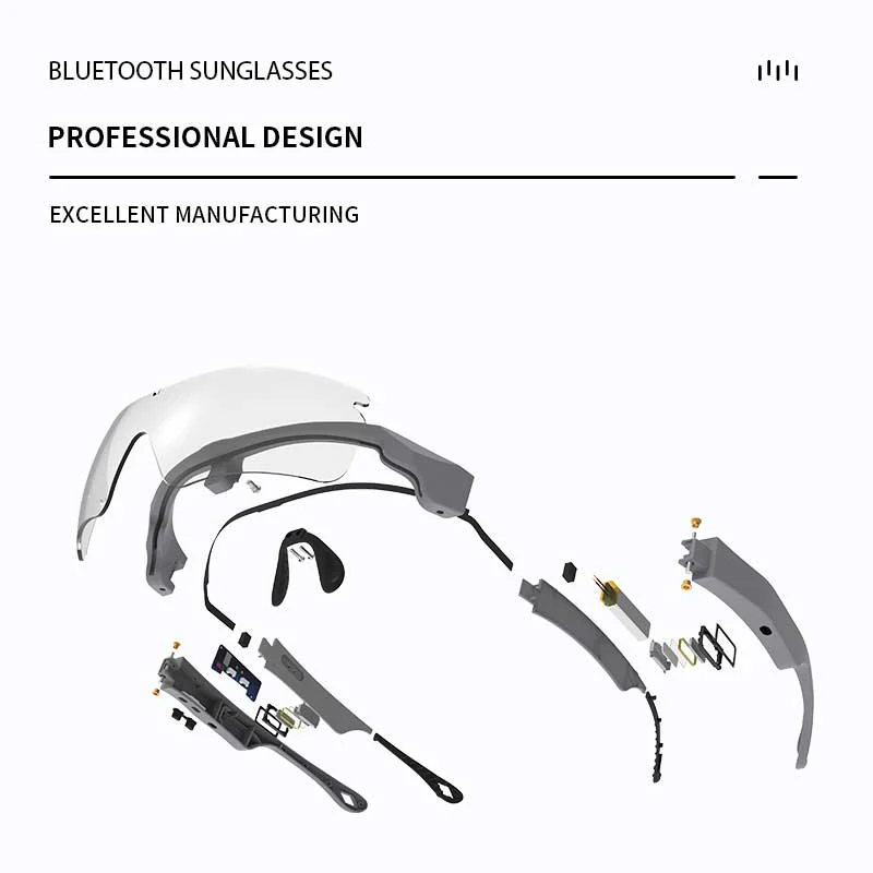 Gafas de sol polarizadas antideslizantes, auriculares inteligentes con Audio, Bluetooth, auriculares para deportes al aire libre, llamadas, música, UV400 - imagen 4