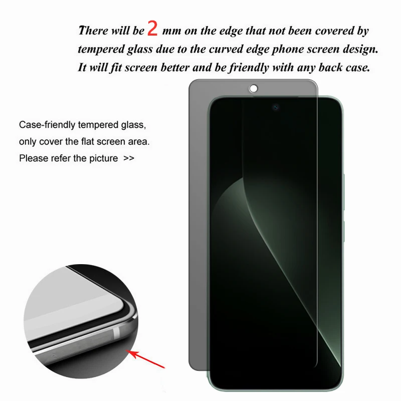 Para Honor GT 5G vidrio para Honor GT vidrio templado 6,7 pulgadas pegamento completo Anti-espía Protector de pantalla de privacidad para Honor GT película de lente - imagen 3